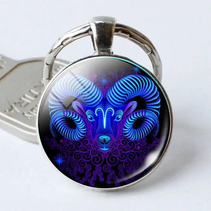 Zodiac Sign Keychain Constellation Pendant For Everyday Use