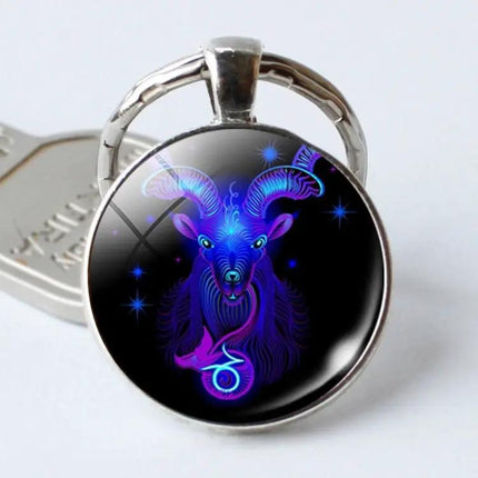 Zodiac Sign Keychain Constellation Pendant For Everyday Use