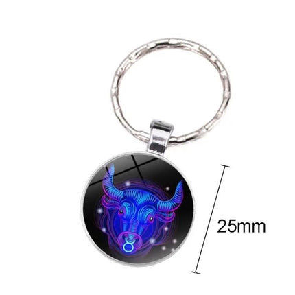 Zodiac Sign Keychain Constellation Pendant For Everyday Use | Syndmart