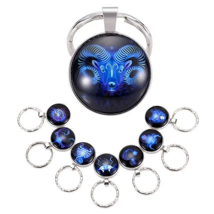 Zodiac Sign Keychain Constellation Pendant For Everyday Use | Syndmart