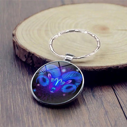 Zodiac Sign Keychain Constellation Pendant For Everyday Use | Syndmart