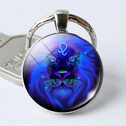 Zodiac Sign Keychain Constellation Pendant For Everyday Use