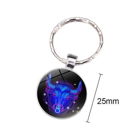 Zodiac Sign Keychain Constellation Pendant For Everyday Use