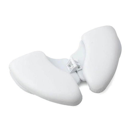 Soft Skin-Friendly Kids Folding Toilet Seat Cover White - cushioned folding white seat with washable tote for travel, daycare and home