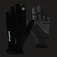 Smart Fleece Touch Screen Gloves for Outdoor Enthusiasts - Non-Slip Ski & Motorcycle Gear