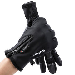 Smart Fleece Touch Screen Gloves for Outdoor Enthusiasts - Non-Slip Ski & Motorcycle Gear