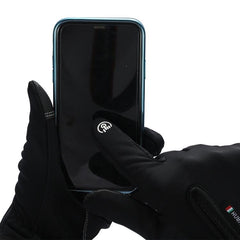 Smart Fleece Touch Screen Gloves for Outdoor Enthusiasts - Non-Slip Ski & Motorcycle Gear