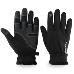 Smart Fleece Touch Screen Gloves for Outdoor Enthusiasts - Non-Slip Ski & Motorcycle Gear