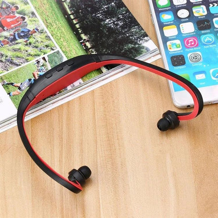 HEONYIRRY Wireless Sports Earphones With Mic For Running red black Bluetooth neckband earphones for jogging