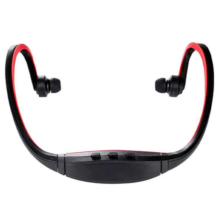 HEONYIRRY Wireless Sports Earphones With Mic For Running black red Bluetooth neckband design