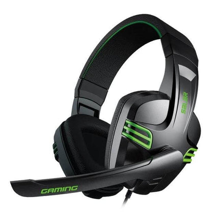 Salar Wired Stereo Headset With Microphone For Calls And Music black gaming headset with 3.5mm jack and 2.0m cable