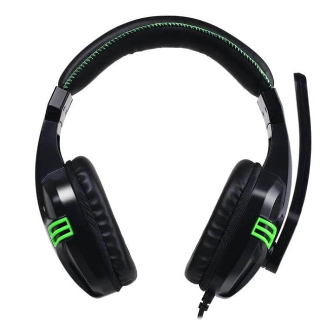 Salar Wired Stereo Headset With Microphone For Calls And Music black headset with 2.0m cable, 3.5mm jack, omnidirectional mic