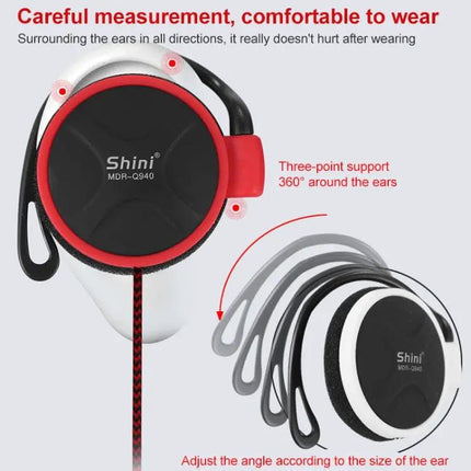 Shini Q940 3.5mm Super Bass EarHook Earphone for Mp3 Player Computer Mobile