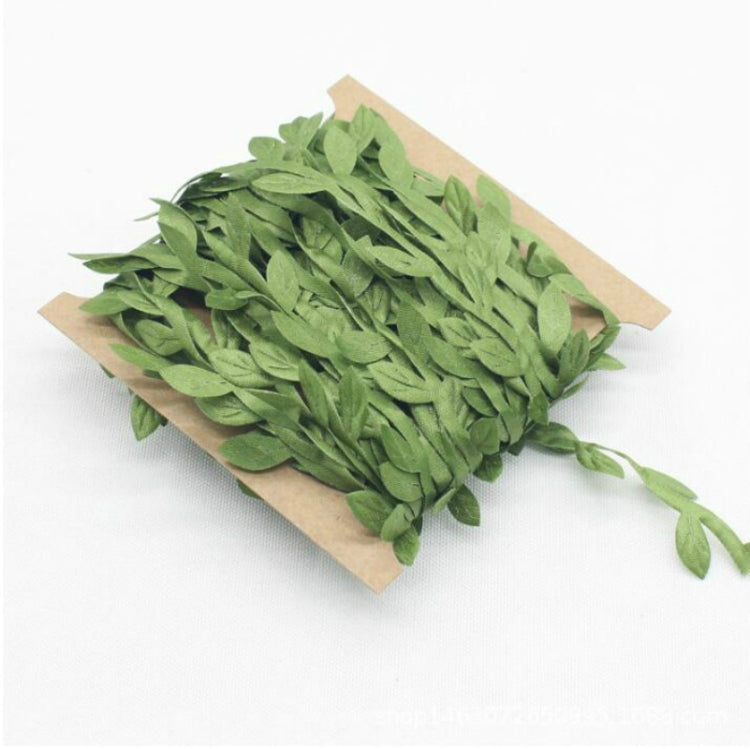 Artificial Green Leaf Garland Decoration - 2 PCS Cloth Simulation DIY Garland, Available in Multiple Lengths