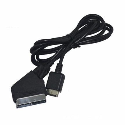 Connect Your PS2 or PS3 to TV for Everyday Gaming Sessions - black RGB SCART cable for PAL PS2 PS3 retro console hookup
