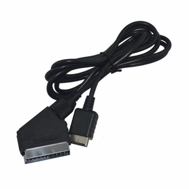 Connect Your PS2 or PS3 to TV for Everyday Gaming Sessions - black RGB SCART cable for PAL PS2 PS3 retro console hookup
