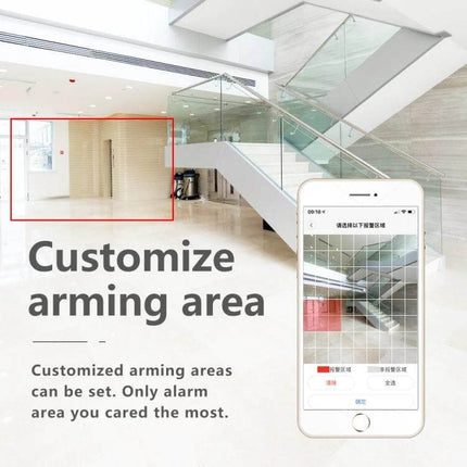 WiFi Mini Camera for Remote Monitoring with Night Vision - compact 3x3x1cm discreet indoor monitoring with customizable arming area