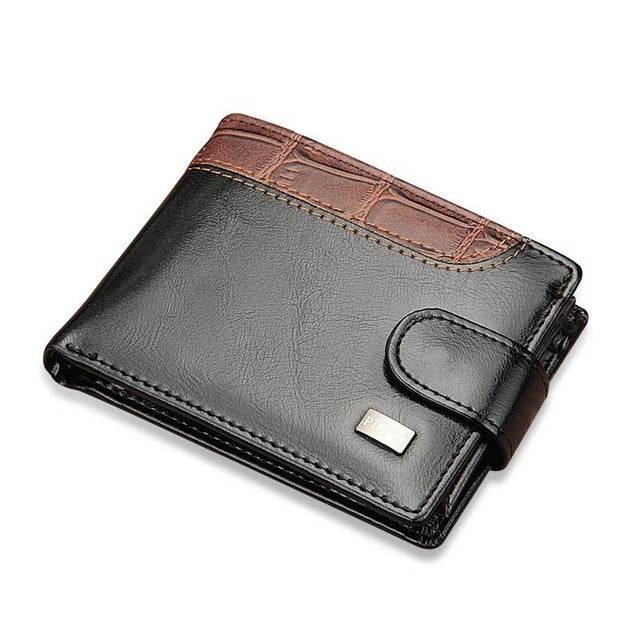 Men Vintage Leather Hasp Short Coin Pocket Purse Wallets