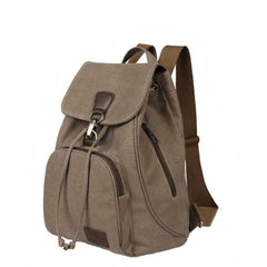 Trendy Canvas College Backpack with Dedicated Laptop Space