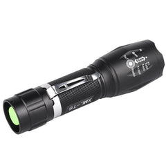 T02 Telescopic Zoom LED Mini Flashlight with Pen Clip - Waterproof, Long-Range, Outdoor Essential