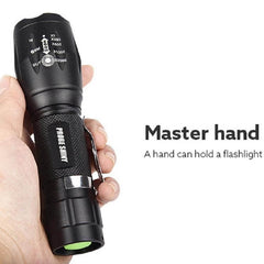 T02 Telescopic Zoom LED Mini Flashlight with Pen Clip - Waterproof, Long-Range, Outdoor Essential