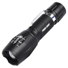 T02 Telescopic Zoom LED Mini Flashlight with Pen Clip - Waterproof, Long-Range, Outdoor Essential