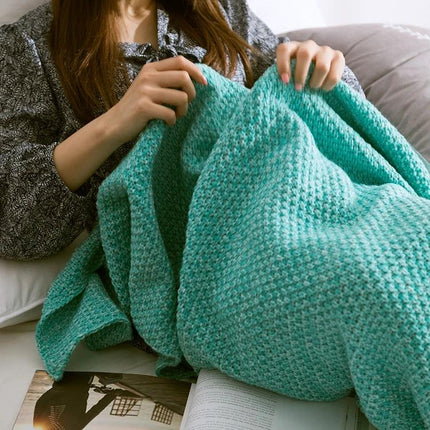 Mermaid Tail Blanket For Adults Soft Knitted Throw
