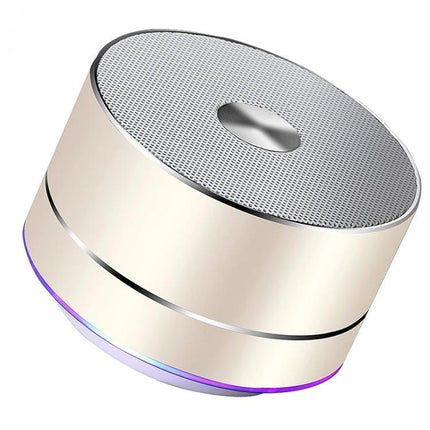 LENRUE Portable Bluetooth Speaker With Blue Ambient Light compact 3W speaker with subtle blue light for travel