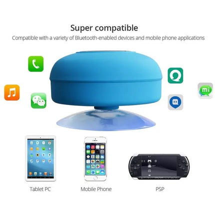 Compact Waterproof Bluetooth Shower And Car Speaker | Syndmart