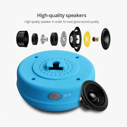 Compact Waterproof Bluetooth Shower And Car Speaker | Syndmart