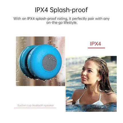 Compact Waterproof Bluetooth Shower And Car Speaker | Syndmart