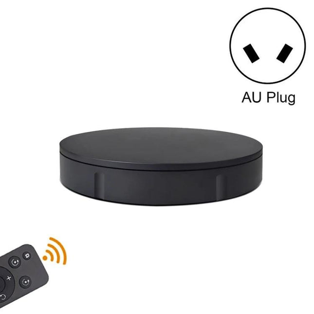 Remote Control Electric Turntable for Product Display, 30cm - black ABS 30x6cm rotating platform with remote control and AU plug for 360° product showcase