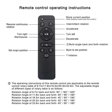 Remote Control Electric Turntable for Product Display, 30cm | Syndmart