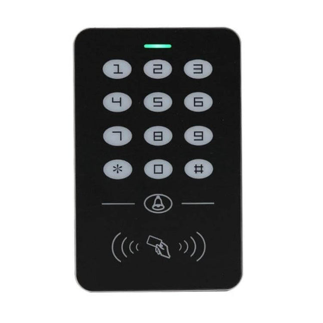 Access Control All-in-One Device with Card and Password Entry black keypad and card reader for secure home or office access