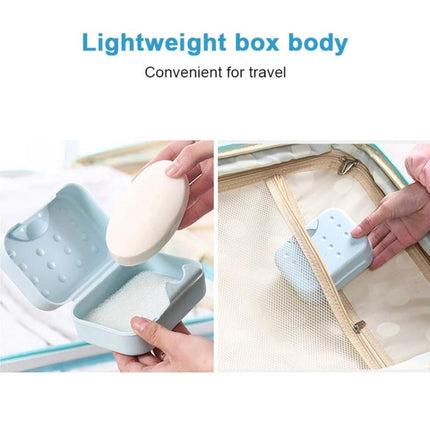 A Compact Soap Box for Travel and Everyday Storage at Home - lightweight plastic travel soap case keeping soap dry and secure