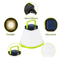 Lámpara solar plegable Lámpara para tienda de campaña al aire libre Lámpara LED para camping