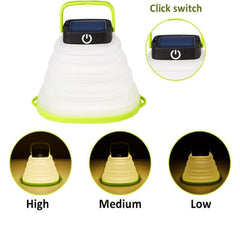 Portable Solar-Powered LED Camping Lantern for Outdoor Adventures