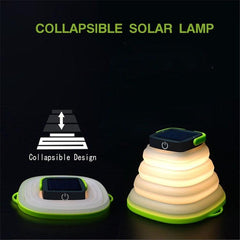 Lámpara solar plegable Lámpara para tienda de campaña al aire libre Lámpara LED para camping