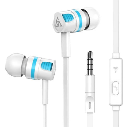 Wired In Ear Headphones With Microphone 3.5mm Jack For Daily Use slim white stereo earphones with mic