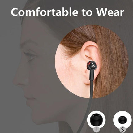 Wired In Ear Headphones With Microphone 3.5mm Jack For Daily Use - comfortable black super bass earphones