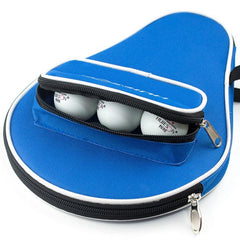 HUIESON Gourd-Shaped Oxford Cloth Table Tennis Racket Bag with Ball Holder, Size 30x20.5cm