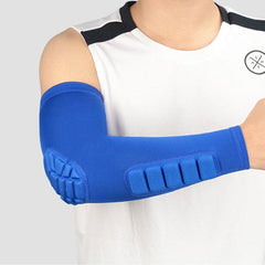 Men's Compression Elbow Sleeve with Anti-Collision and Anti-Slip Features for Sports