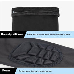 Men's Compression Elbow Sleeve with Anti-Collision and Anti-Slip Features for Sports