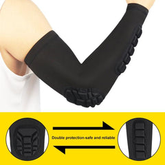 Men's Compression Elbow Sleeve with Anti-Collision and Anti-Slip Features for Sports