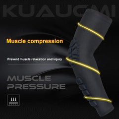 Men's Compression Elbow Sleeve with Anti-Collision and Anti-Slip Features for Sports