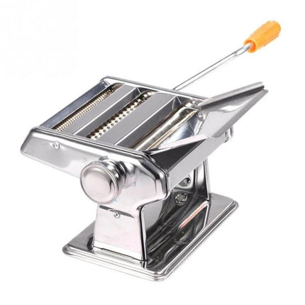 Stainless Steel Pasta Making Machine For Home Kitchen Use compact stainless steel pasta and dumpling wrapper maker with hand crank