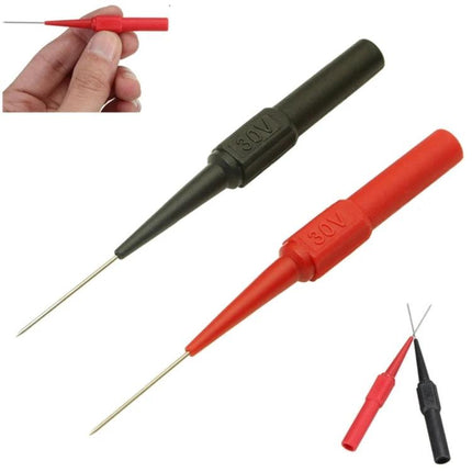 Test Probe for Electrical Testing and Auto Repair Tools - red and black 30V precision probe pair for voltage checks and diagnostics