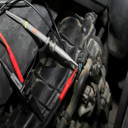 Test Probe for Electrical Testing and Auto Repair Tools measuring voltage on automotive connector with insulated handles (up to 30V)