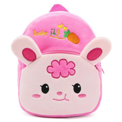 Charming Plush Cartoon Backpack for Little Girls - Perfect for Kindergarten Adventures