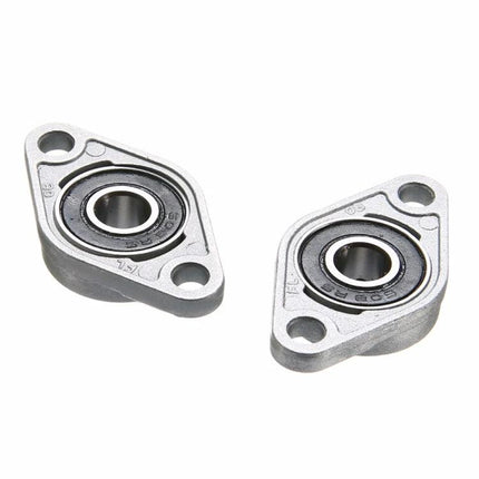 Mayitr Pillow Block Bearing Housing for 3D Printer Accessories - metal flange bearing mount for linear shafts, pair for DIY printers and machinery